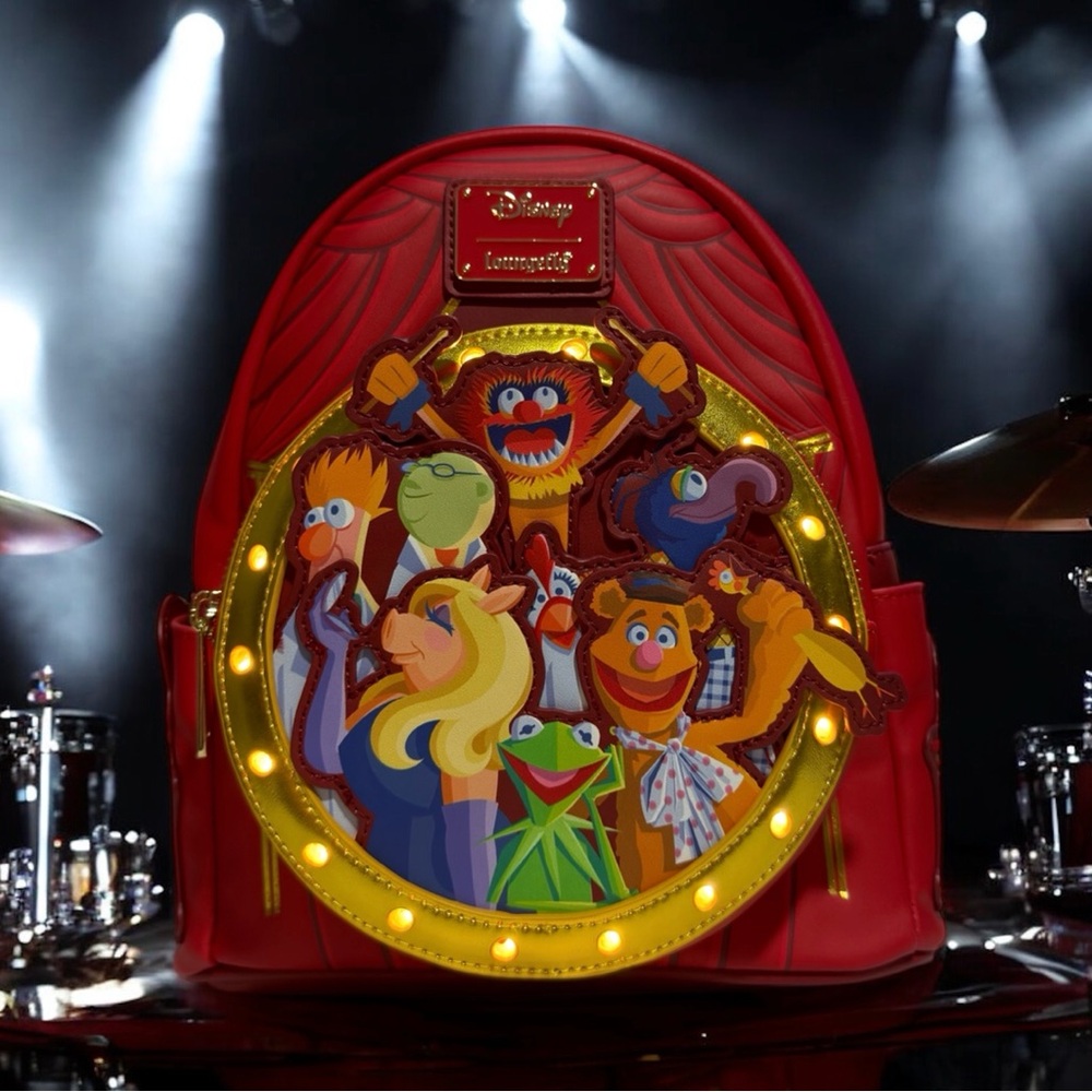Disney Loungefly The Muppets Group Light-Up Mini Backpack NWT
